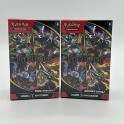 LOT Of 2: Pokemon TCG Pitch Black Booster Bundle Sealed - Image 1