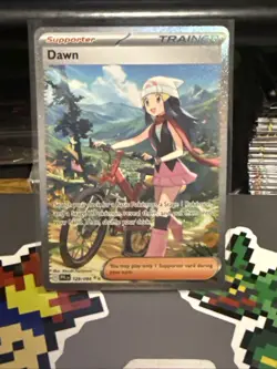 2025 Pokemon Dawn 129/094 Me02: Phantasmal Flames Rare SIR NM - Image 1