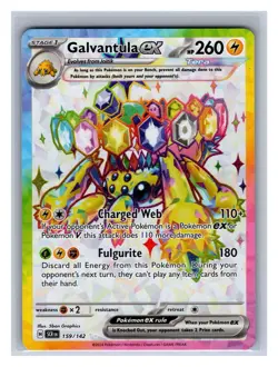 Galvantula ex 159/142 NM - Stellar Crown - Ultra Rare - Pokemon TCG - Image 1