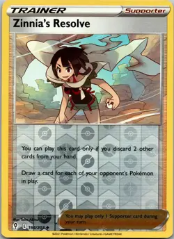 Zinnia's Resolve 164/203 UC Evolving Skies Pokemon Reverse Holo Near Mint - Image 1