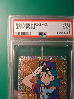 1999 MERLIN POKEMON #S32 JENNY-PRISM PSA MINT 9 - Image 2