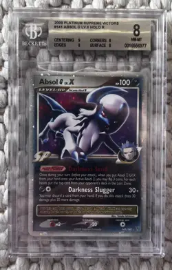 Pokemon Absol G LV.X 141/147 Supreme Victors Holo Level Up 2009 BGS Beckett 8 - Image 1