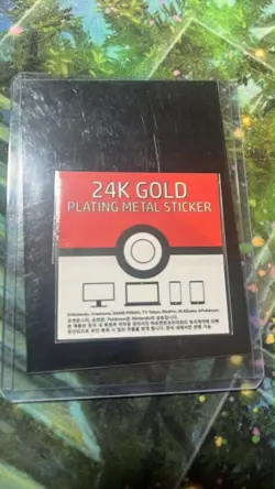 Scyther 24K Gold-Plated Stickers Korean Striking Candy Pokemon - Image 2