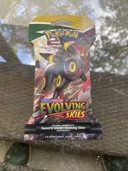 Pokemon Evolving Skies TCG Sleeved Booster Pack Brand New Factory Sealed - Image 2