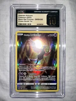 2023 Pokemon Crown Zenith Tins Galarian Articuno #SWSH282 BSP Pristine 10 - Image 1