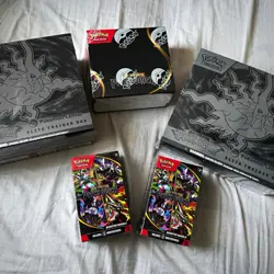 Pokemon Center Mega Evolution Pitch Black ETB x2, Booster Bundle x2 and Box - Image 1