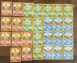 Lot Of 27 Pokemon Base Set/Base Set 2 Charmander Squirtle Bulbasaur MP-LP - Image 1