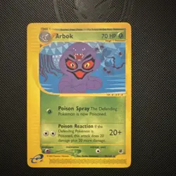 Pokemon Arbok 35/165 Expedition Base Set Non-Holo Rare Card - Image 1