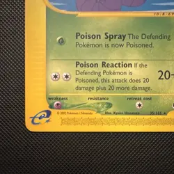 Pokemon Arbok 35/165 Expedition Base Set Non-Holo Rare Card - Image 5