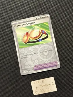 Pokemon ENGLISH - 151 - Protective Goggles - 164/165 - Reverse Holo - M/NM - Image 3