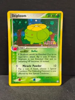 Pokemon SKIPLOOM 49/109 Team Rocket HOLO Stage 1 Playing Card TCG ** L@@K ** - Image 1
