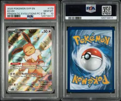 2025 POKEMON SVP BLACK STAR PROMO #173 EEVEE PRISMATIC EVOLUTIONS PC ETB PSA 10 - Image 3