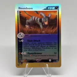 Houndoom 34/97 EX Dragon Reverse Holo Vintage 2003 Pokemon Card E-Reader Rare - Image 2