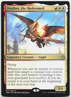 Feather, the Redeemed 197 NM War of the Spark Rare Foil Magic: The Gathering - Image 1