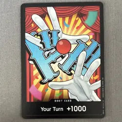 One Piece DON Card Round 1 Promo Stage Performance Your Turn +1000 English NM - Image 1