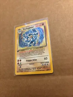 1999 Pokemon FRENCH 1st Edition Base Set Mackogneur-Machamp Holo 8/102 - Image 1
