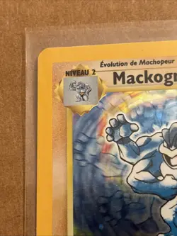 1999 Pokemon FRENCH 1st Edition Base Set Mackogneur-Machamp Holo 8/102 - Image 5