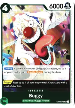 Buggy EB02-018 Rare Extra Booster: Anime 25th Collection One Piece Foil NM - Image 1