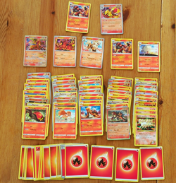 Pokemon TCG Lot - 80 cards - mixed Fire Type. Including 20 Energy - Image 1