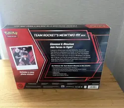 Pokemon TCG Team Rocket's Mewtwo ex Box 3 Cards Promo English 2024 - Image 4