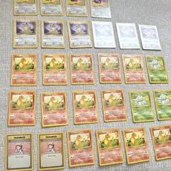 Pokemon Base Set Unlimited Lot 28 Cards Charmander Bulbasaur Eevee Meowth Bill - Image 2