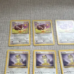 Pokemon Base Set Unlimited Lot 28 Cards Charmander Bulbasaur Eevee Meowth Bill - Image 4