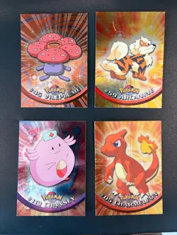 Vintage 1999 Topps Pokemon Card Foil Lot 14 Cards Charmeleon Chansey Vileplume - Image 2