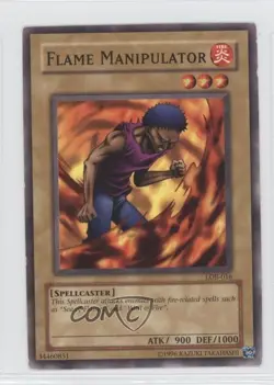 Flame Manipulator YuGiOh Legend of Blue Eyes White Dragon #LOB-016 2002 READ - Image 1
