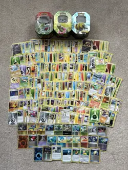 HUGE 650+ Pokemon TCG 2006-2011 Card Job Lot Bundle Inc 27 Foils & 3 Tins - Image 1