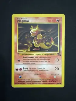 Magmar 39/62 Vintage 1999 Fossil Uncommon Fire Unlimited Regular Pokemon Card - Image 1