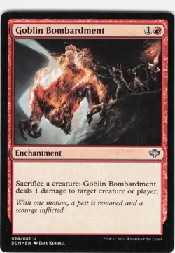 Goblin Bombardment #24 Duel Decks: Speed vs. Cunning Regular Uncommon LP - Image 1