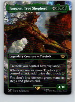 Magic the Gathering Fangorn, Tree Shepherd Borderless Lord of the Rings MTG - Image 1