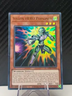 Vision HERO Poisoner GFP2-EN058 1st Edition Ultra Rare :YuGiOh Trading Card TCG - Image 1