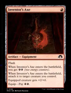 Inventor's Axe 126 Common Modern Horizons 3 Magic: The Gathering Near Mint - Image 1