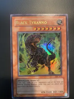 Vintage Yugioh 2003 Black Tyranno IOC-075 NM/VLP Original Print - Image 3