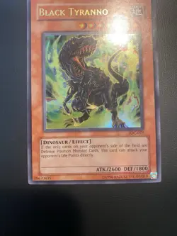 Vintage Yugioh 2003 Black Tyranno IOC-075 NM/VLP Original Print - Image 4