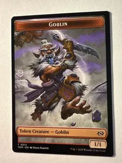 Goblin (0012) / Warrior (0013) Double-Sided Token [Tarkir: Dragonstorm] MTG - Image 1