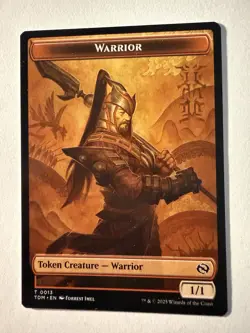 Goblin (0012) / Warrior (0013) Double-Sided Token [Tarkir: Dragonstorm] MTG - Image 2