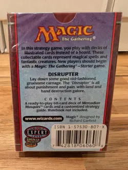 Magic The Gathering Mercadian Masques Disrupter New Sealed Theme Deck MTG - Image 2