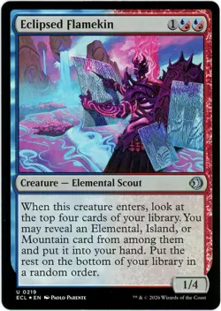 Eclipsed Flamekin (Foil) - 0219 - Lorwyn Eclipsed ECL - MTG - NM/M - Image 1