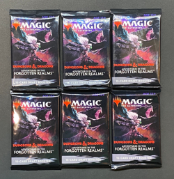 MTG Adventures in the Forgotten Realms - Draft Booster Pack Lot (6 Total) - NEW - Image 1