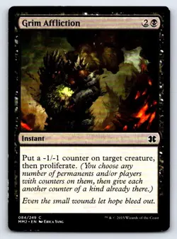 Grim Affliction 84 Common Modern Masters 2015 Magic: The Gathering LP - Image 1