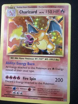 2016 Pokemon XY Evolutions 11/108 Charizard Holo NM - Image 5