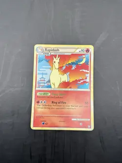 Pokemon TCG Rapidash HS Triumphant - 8/102 Holo Rare 2010 LP - Image 1