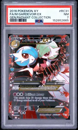 2016 POKEMON XY GENERATIONS RADIANT COLLECTION FULL ART/M GARDEVOIR EX PSA 7 - Image 1