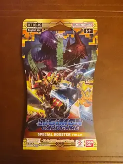 Digimon Card Game Special Booster Ver.2.0 BT18-19 Booster Pack Lot - SEALED - Image 4