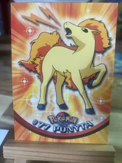 Ponyta #77 - Topps BLUE LOGO - 1999 TV Animation Series- Pokemon CARD - NM/LP - Image 1