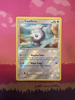 Pokemon Card Castform Guardians Rising Reverse Holo 105/145 Near Mint - Image 1