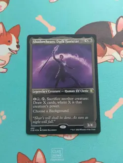 MTG Magic the Gathering - Shadowheart, Dark Justiciar Etched Foil - Image 1