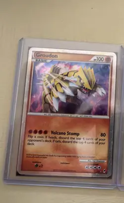 Pokemon Card Groudon Shiny Holofoil Rare Call of Legends SL04 - Image 1